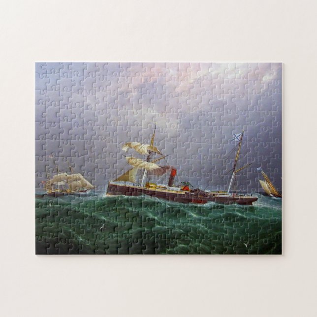 Segelschiff San Salvadore 1886 Puzzle (Horizontal)