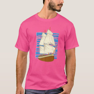 Segelschiff Schiffskapitän Sail Boat Sa T-Shirt