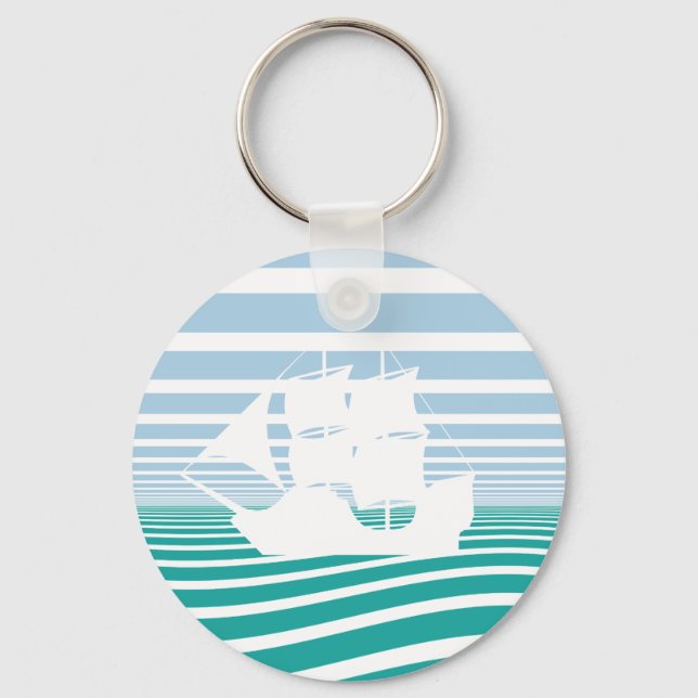 Segelschiff Schlüsselanhänger (Vorderseite)