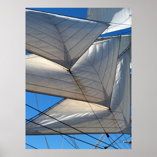 Segelschiff Segel Poster (Vorne)