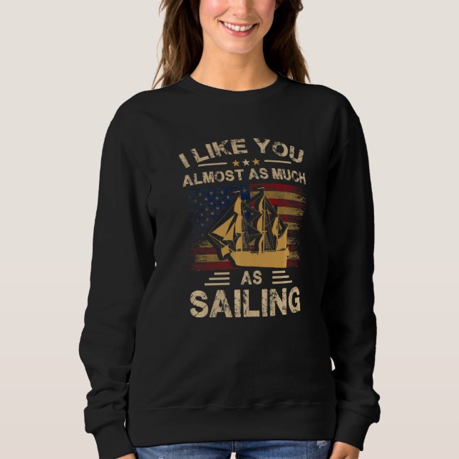 Segelschiff Segelschiff Segelschiff Sweatshirt (Vorderseite)