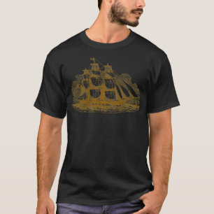 Segelschiff, Sepia-Version T-Shirt