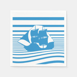 Segelschiff Serviette