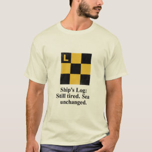 Segelschiff-Signalflagge L T-Shirt   Lustiges Gesc