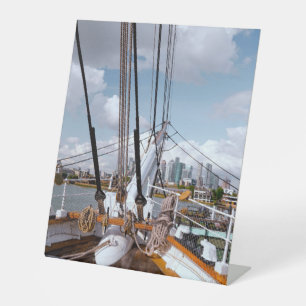 Segelschiff Sockelschild