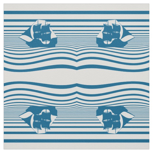 Segelschiff Stoff (Muster)