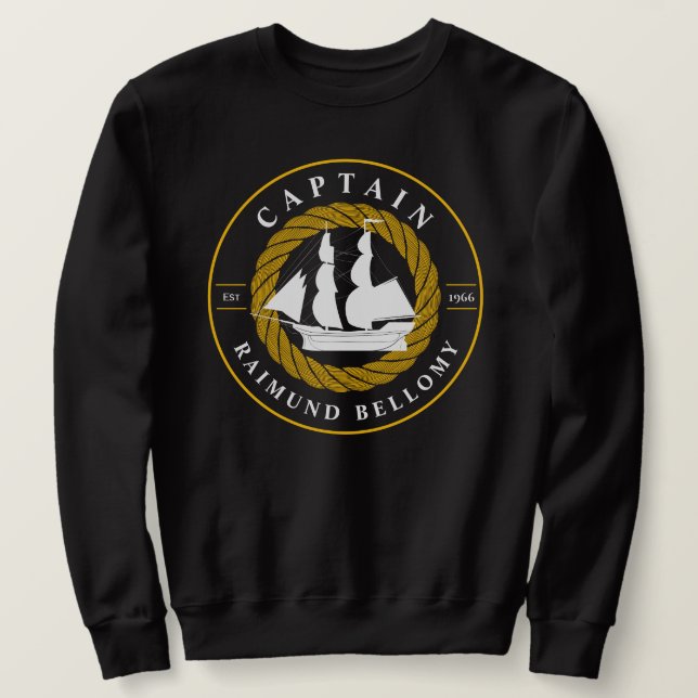 Segelschiff Sweatshirt (Design vorne)