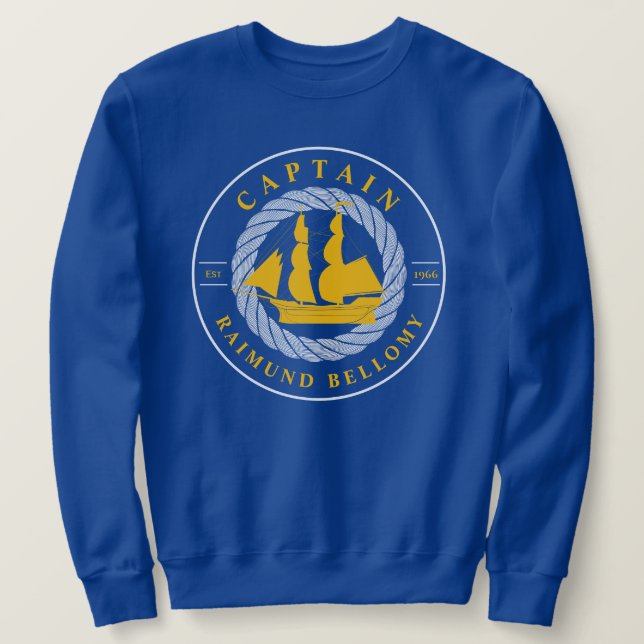 Segelschiff Sweatshirt (Design vorne)