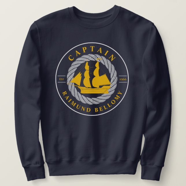 Segelschiff Sweatshirt (Design vorne)