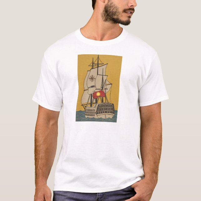 Segelschiff T-Shirt (Vorderseite)