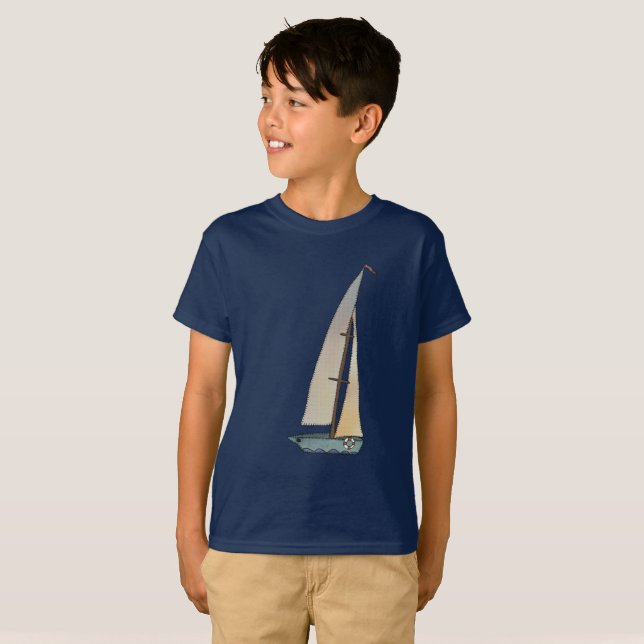 Segelschiff T-Shirt (Vorne ganz)