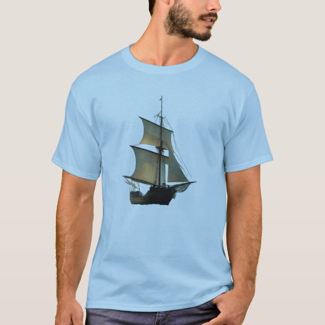 Segelschiff T-Shirt (Vorderseite)