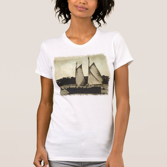 Segelschiff T - Shirt (Vorderseite)