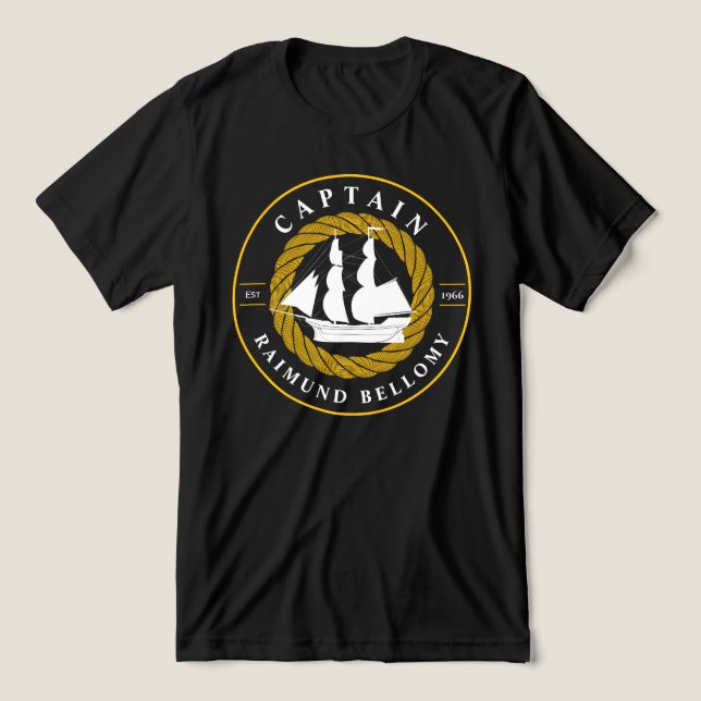 Segelschiff Tri-Blend Shirt (Design Vorderseite)