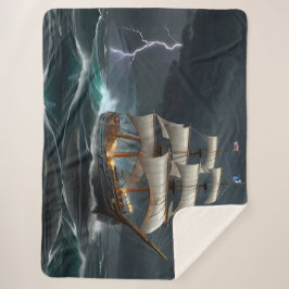 Segelschiff und Blitzkunst Sherpadecke