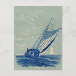 Segelschiff Vintage Reise Postkarte