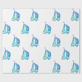 Segelschiff Wrapping Paper Art Geschenkpapier