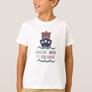 Segelschiff zum Paradise Vacation Sea T-Shirt