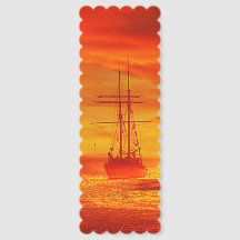 Segelschiffe bei Sonnenuntergang 
