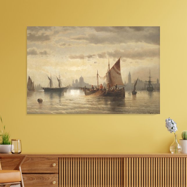 Segelschiffe vor Venedig Leinwanddruck (Insitu (Wohnzimmer))
