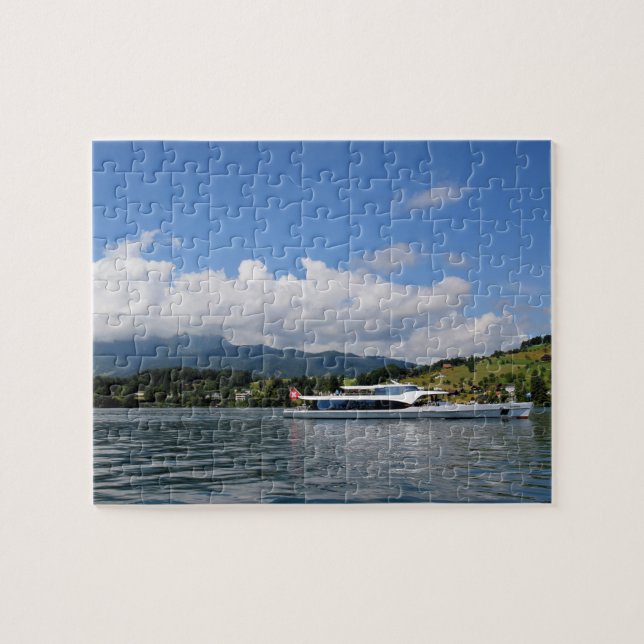 Segelsee Schweiz - 8x10 - 110 Stk. Puzzle (Horizontal)