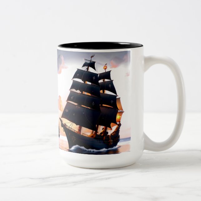 Segelsicherheit Zweifarbige Tasse (Rechts)