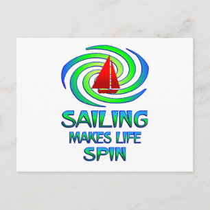 Segelspins Postkarte