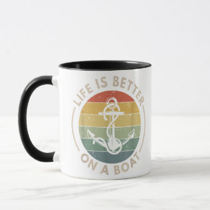Segelsport Segeln Segelboot Leben ist besser Tasse