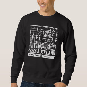 Segelstadt Auckland Neuseeland Berühmte Stadt Lan Sweatshirt