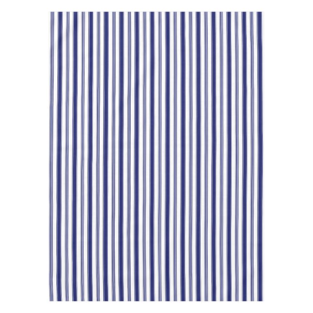Segelstreifen Blau Vertikal Tischdecke (Vorderseite)