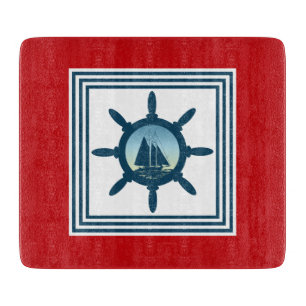 Segelszene Schneidebrett