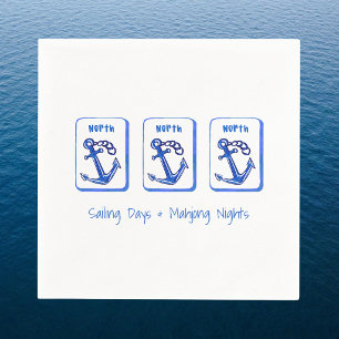 Segeltage und Mahjong-Nächte Duft von Anker-Kachel Serviette
