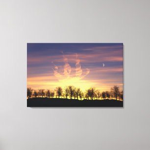 Segelte die Night Sky Canvas Print Leinwanddruck