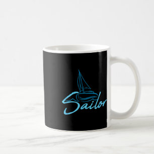 Segeltext-Logo-Segel-Crew-Spaß-Schiff-Boot-Symbol Kaffeetasse