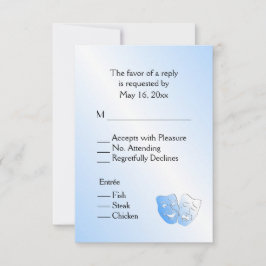 Segeltheater UAWG mit Speisekarte Entreine RSVP Karte