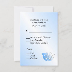 Segeltheater UAWG mit Speisekarte Entreine RSVP Karte