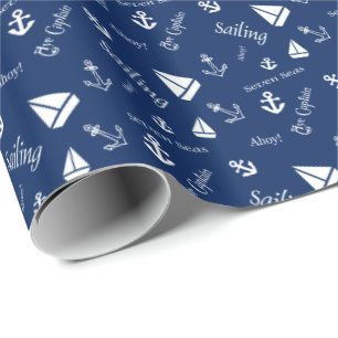 Segelthemen-Geschenkverpackung Verpackungspapier N Geschenkpapier