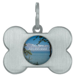 Segeltörn bei Mackinac Pet ID Tag Tiermarke