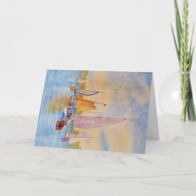 Segeltörn der Wüste ist geklappte Grußkarte erhalt Karte (Vorderseite)