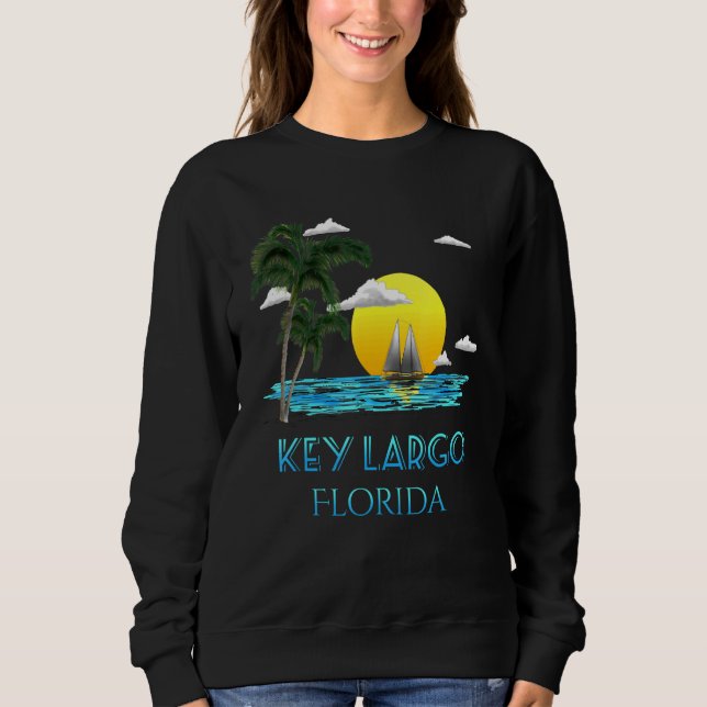 Segeltörnchen Largo Florida Keys Beach Sunset Sweatshirt (Vorderseite)