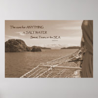 Segeltuch Wasser heilen Poster