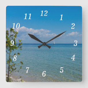 Segelweg Wall Clock Quadratische Wanduhr