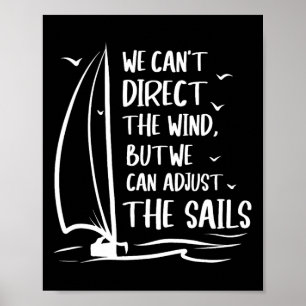 Segelwind passt das Segelboot an - Segelboot Poster