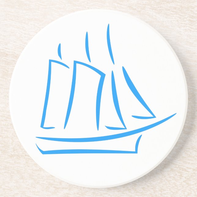Segelyacht Getränkeuntersetzer (Vorne)