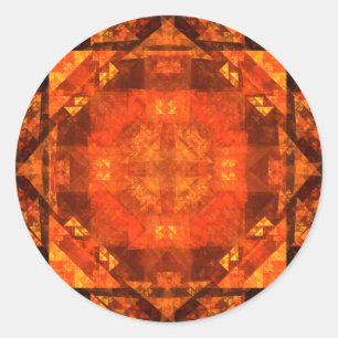 Segen Abstrakt Art Round Sticker