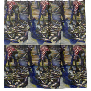 Segen am Samstag, Harbour Island, Bahamas Duschvorhang