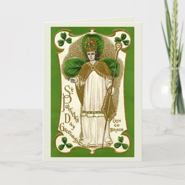Segen am St. Patrick's Day - Karte (Vorderseite)