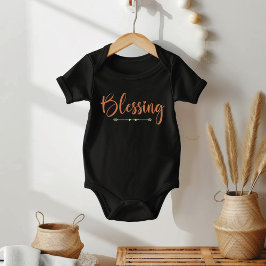 Segen Baby | Christliche Neugeborenen-Familien-Mat Strampler