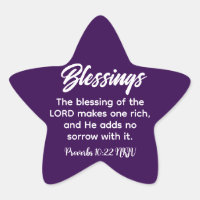 Segen Bible Verse Lila Christlicher Glaube