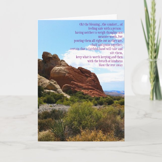 Segen der Freundschaft Karte (Vorderseite)